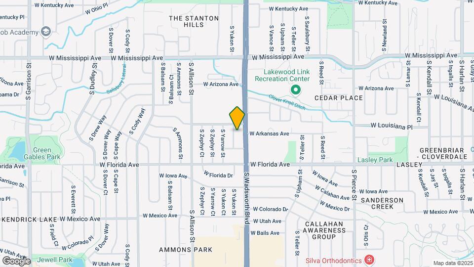 1330 S. Yukon St., Unit Corner West Room Mapa y Detalles de la Ubicación