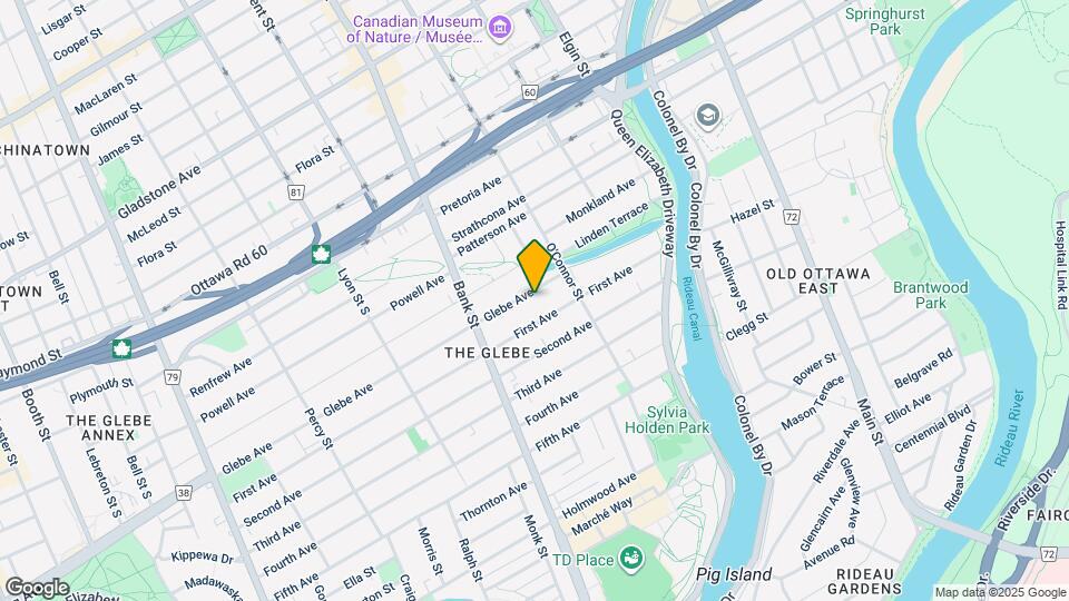 84 Glebe Ave Map and Location Details