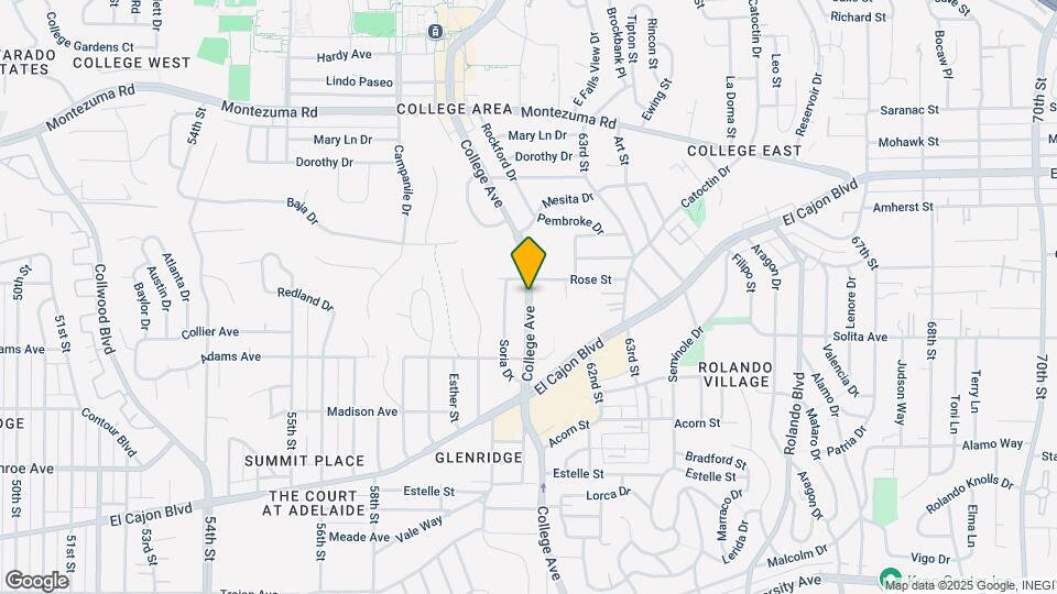 4770 College Ave Map and Location Details