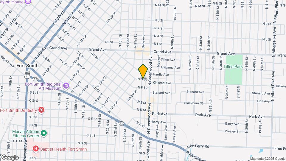 622 Belle Ave Map and Location Details