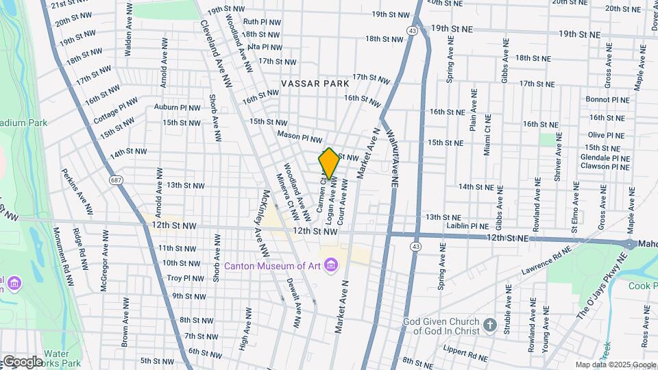 1315 Logan Ave NW Map and Location Details
