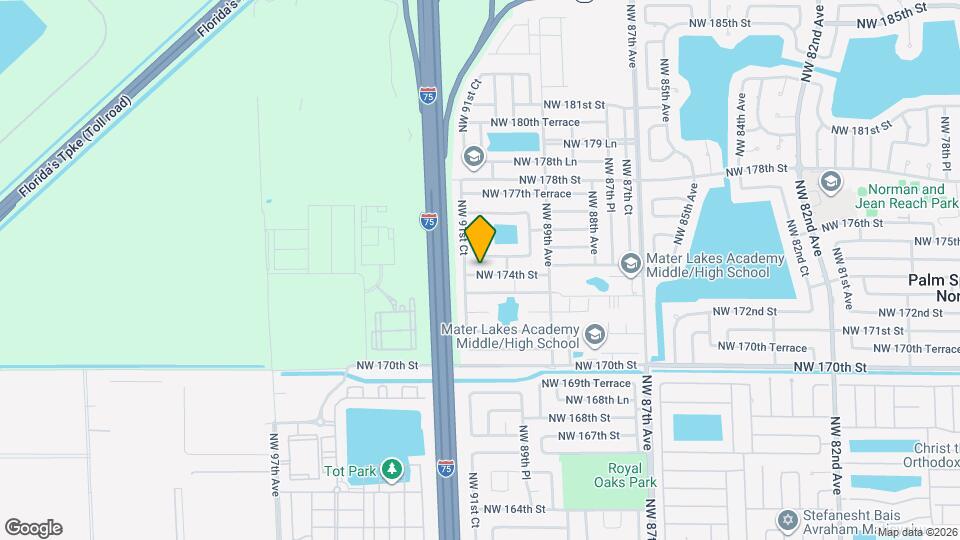 9043 NW 174th St, Unit A2 Map and Location Details