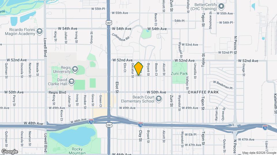 5095 Clay St Map and Location Details