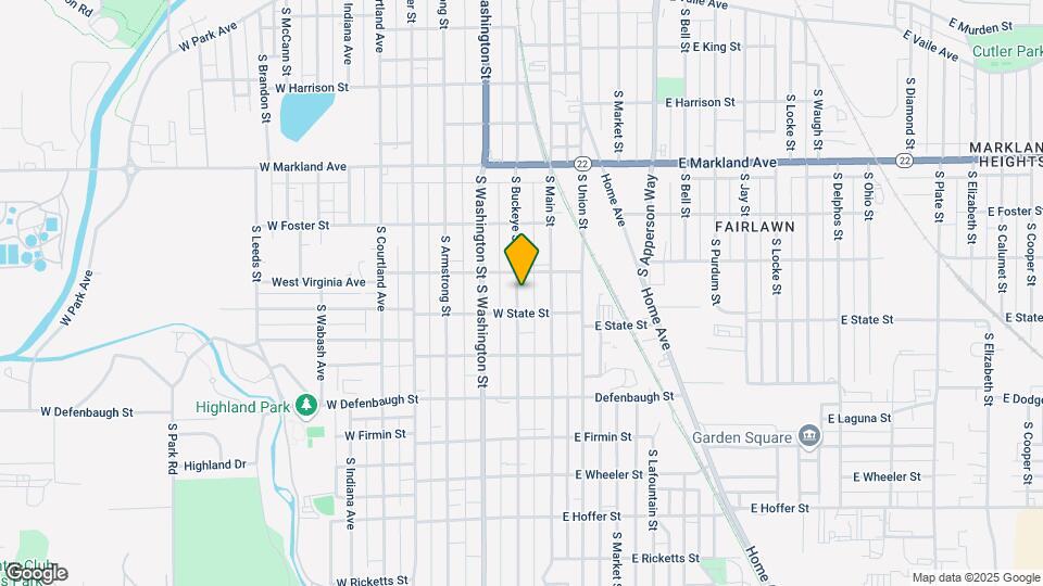 1220 S Buckeye St Map and Location Details