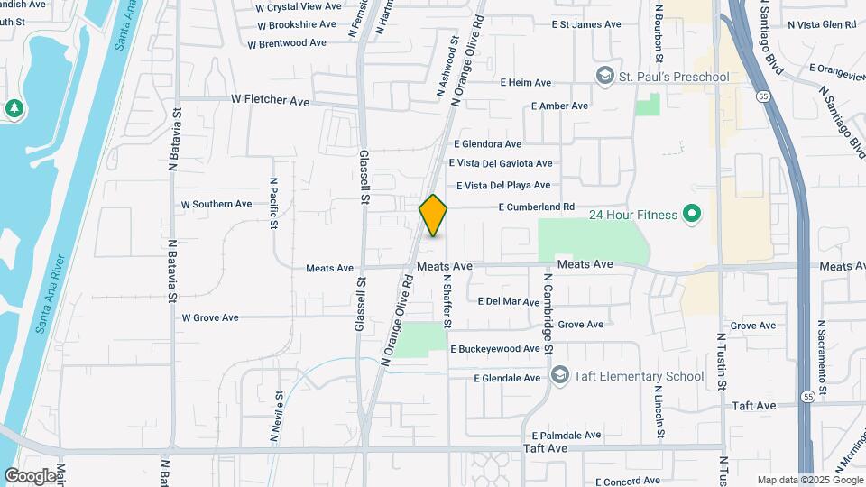 2133 N Orange Olive Rd Map and Location Details