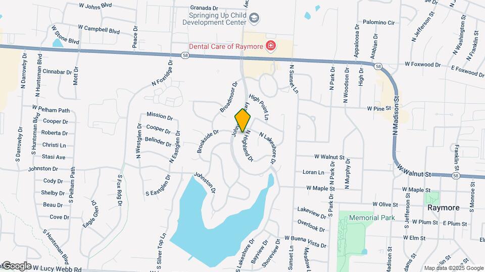 204 N Highland Dr Map and Location Details