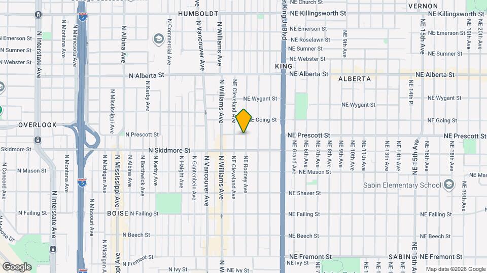 4485 NE Rodney Ave Map and Location Details