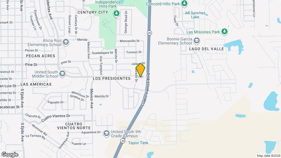 2106 Mallorca Dr Map and Location Details
