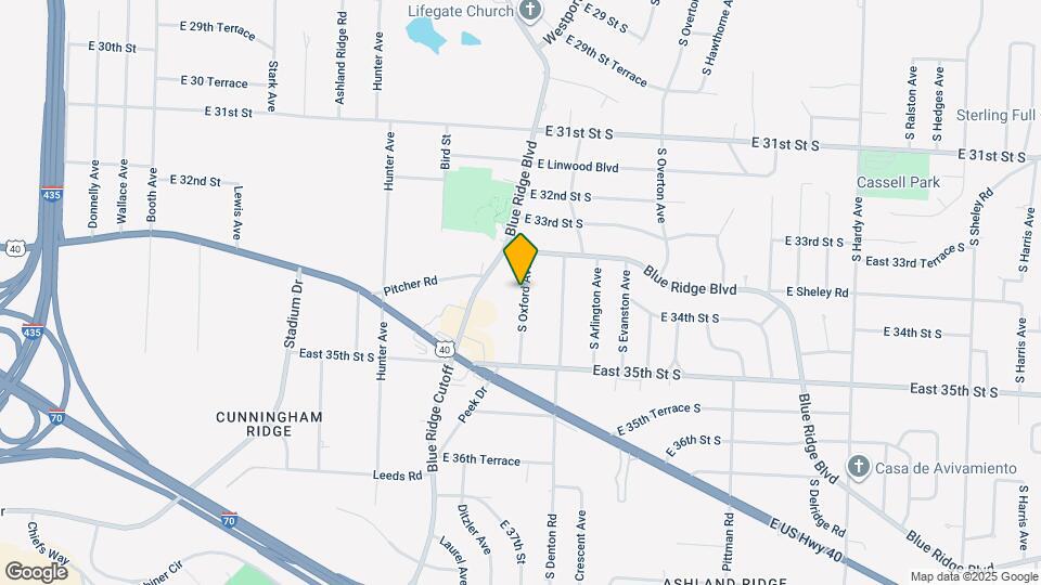 3330 S Oxford Ave Map and Location Details