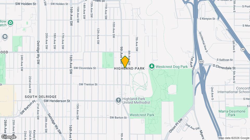 815 SW Cloverdale St Map and Location Details