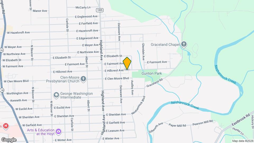 512 E Hillcrest Ave Map and Location Details