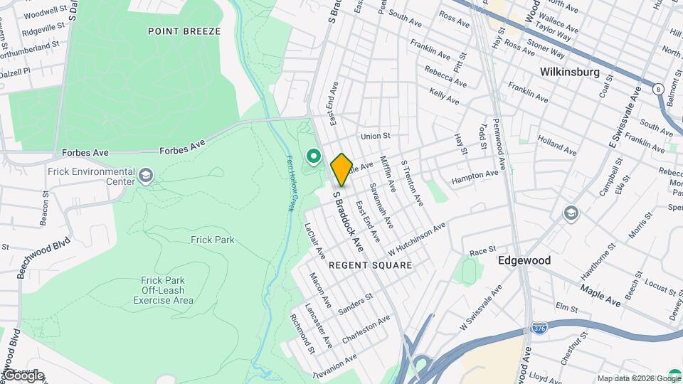 825 S Braddock Ave Map and Location Details