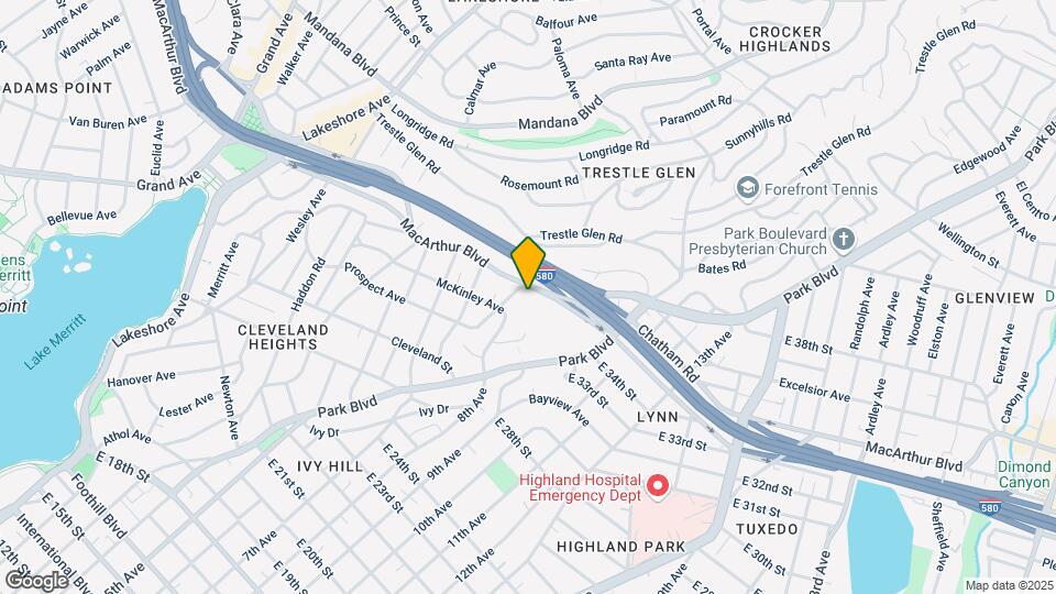 1009 Macarthur Blvd Mapa y Detalles de la Ubicación