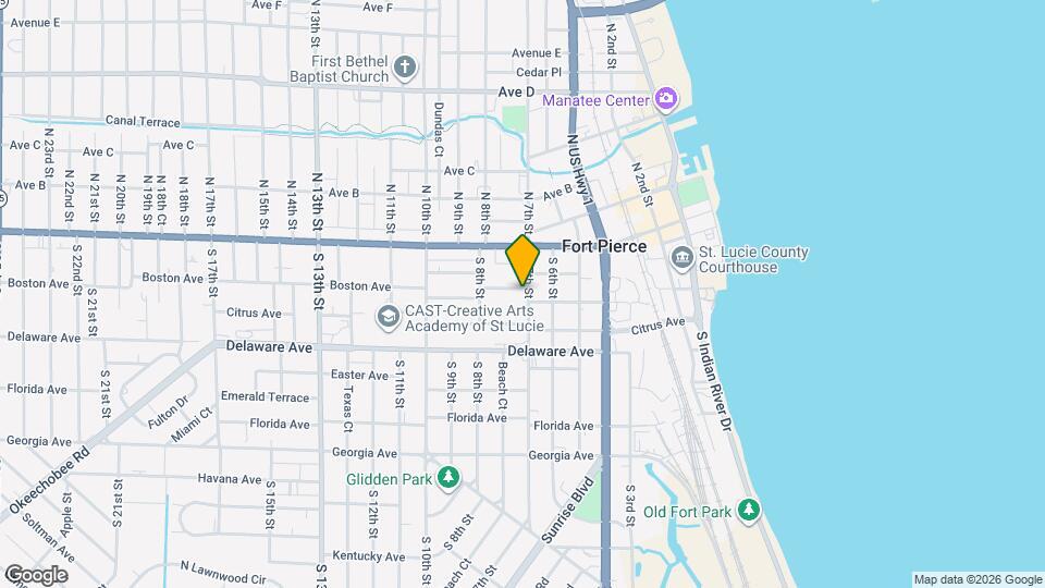 301 S 7th St Mapa y Detalles de la Ubicación