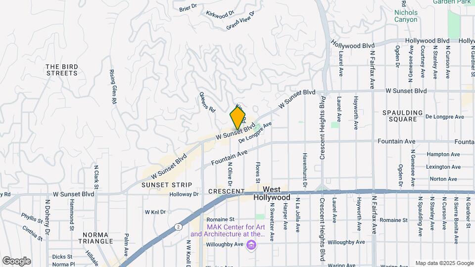 8420 Sunset Blvd-Unit -405 Map and Location Details