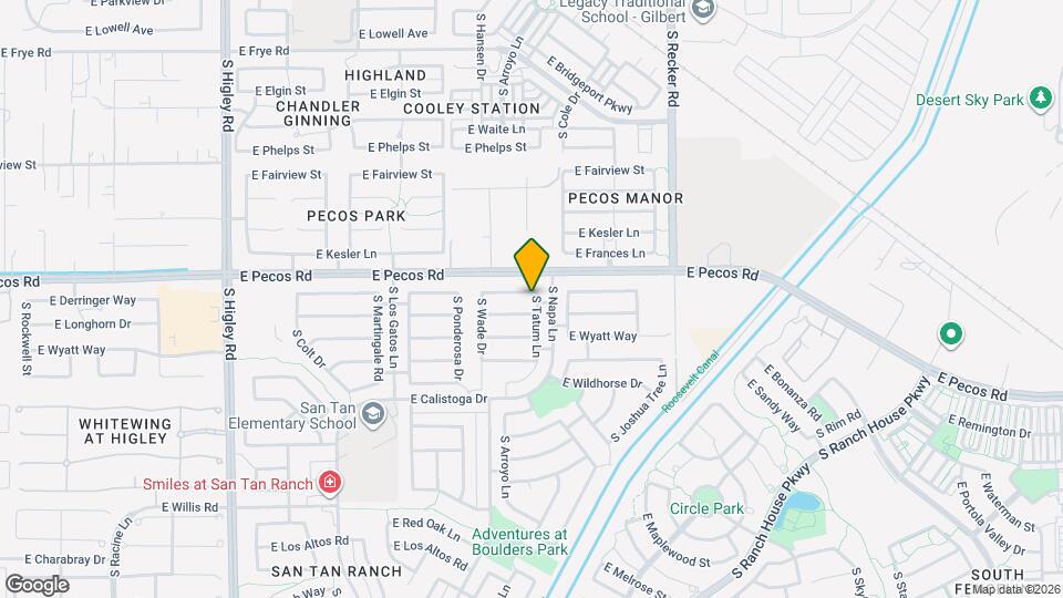 3741 E Derringer Way Map and Location Details