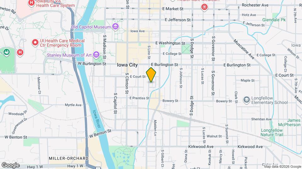 412 S Linn St Map and Location Details