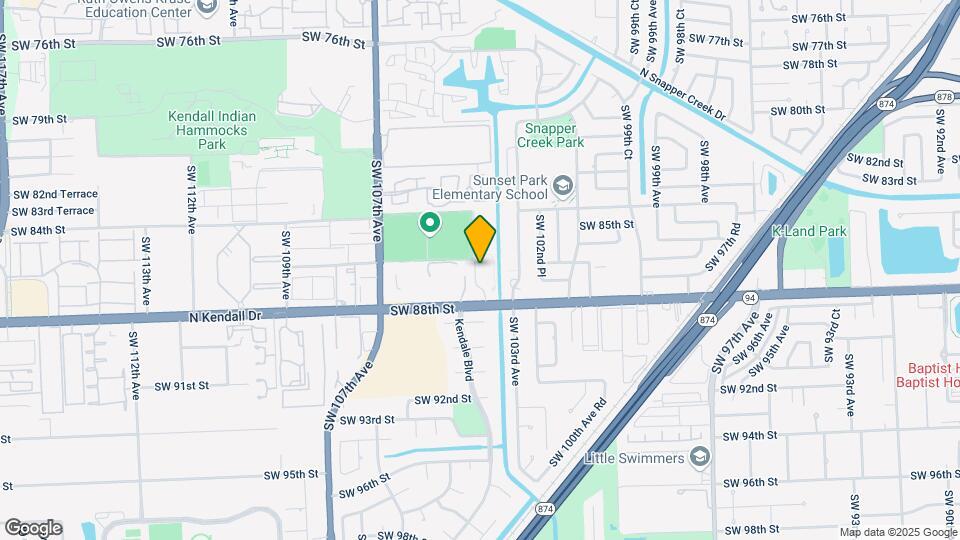 10389 N Kendall Dr Map and Location Details