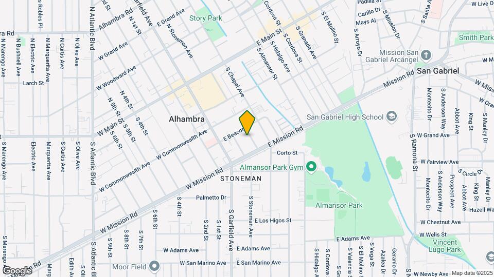 415 S Monterey St Map and Location Details