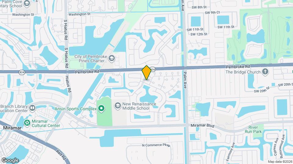 10348 SW 20th St Map and Location Details