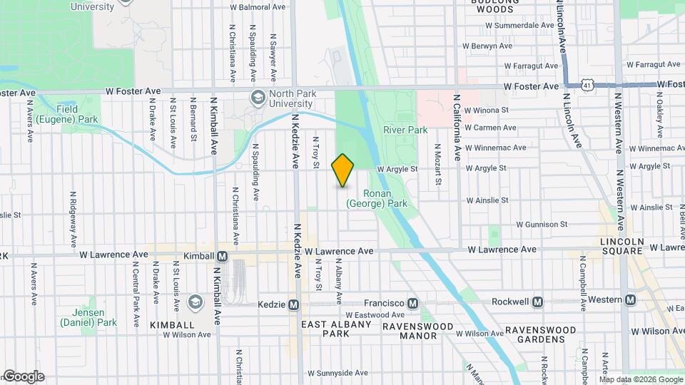 4925 N Albany Ave Map and Location Details