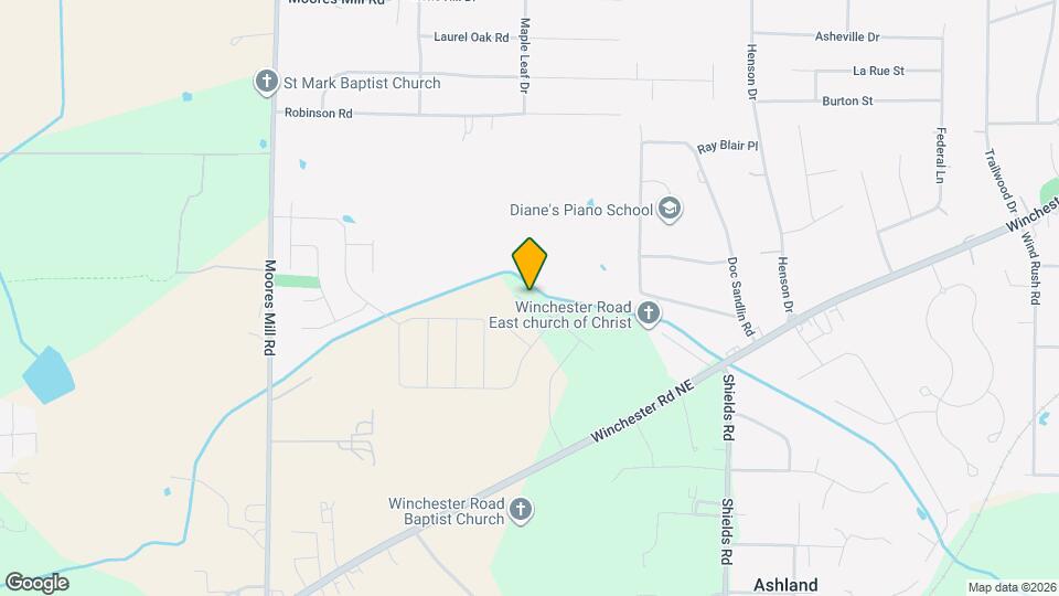 309 Pond Spg Dr Map and Location Details