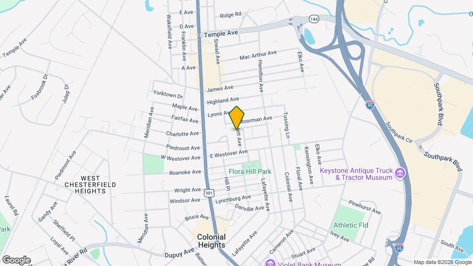 1118 Jett Ave Map and Location Details