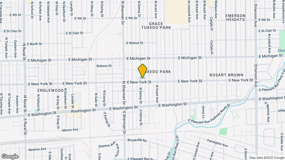 307 N Denny St Map and Location Details