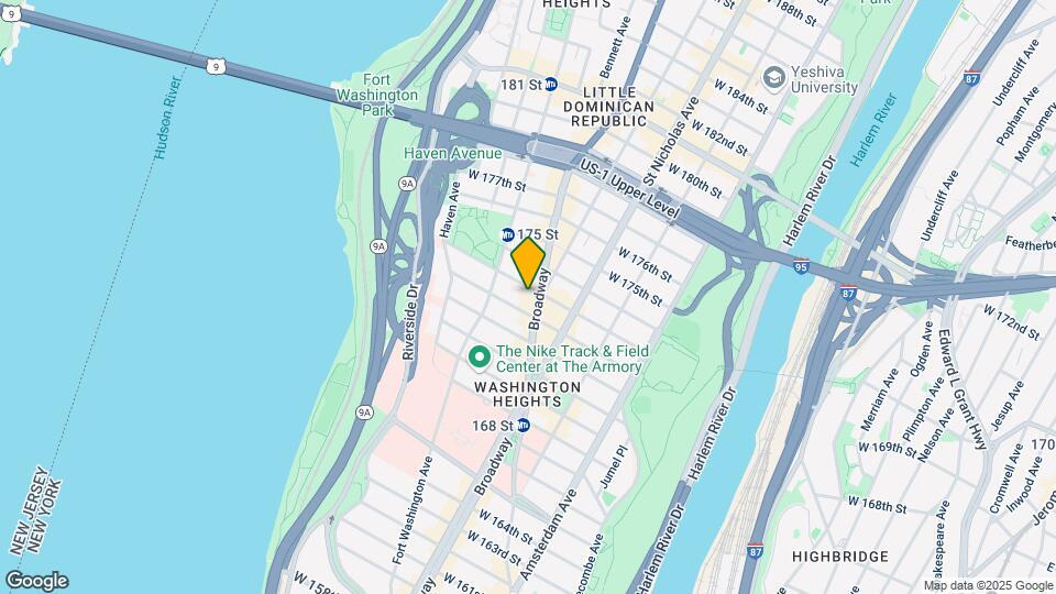 630 West 173rd Street Mapa y Detalles de la Ubicación