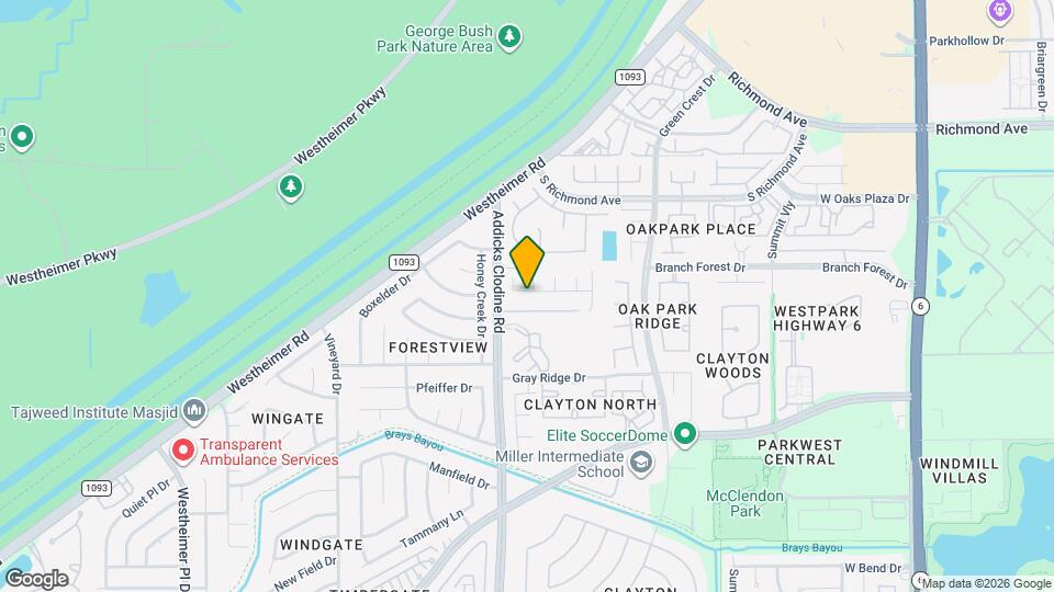 15411 Lucky Star Dr Map and Location Details