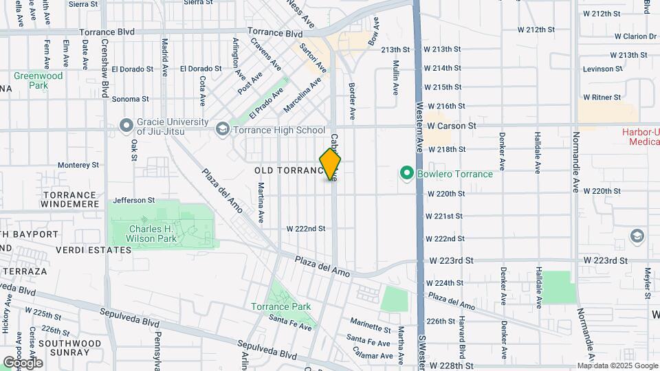 1913-1915 Cabrillo Ave Torrance CA Mapa y Detalles de la Ubicación