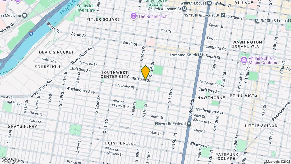 1814 Christian St Map and Location Details