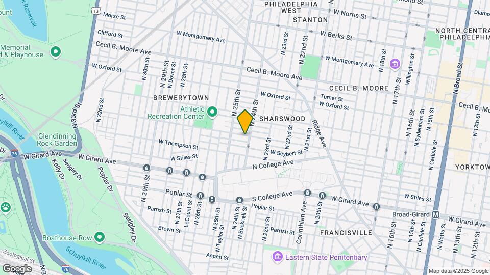 2408 Master St-Unit -1 Map and Location Details