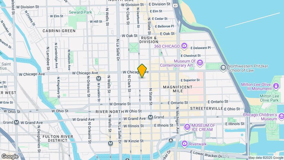 28 W Superior St Map and Location Details