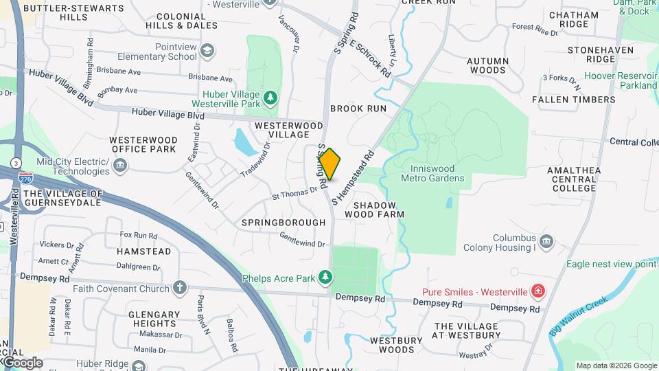 942 S Spring Rd Map and Location Details
