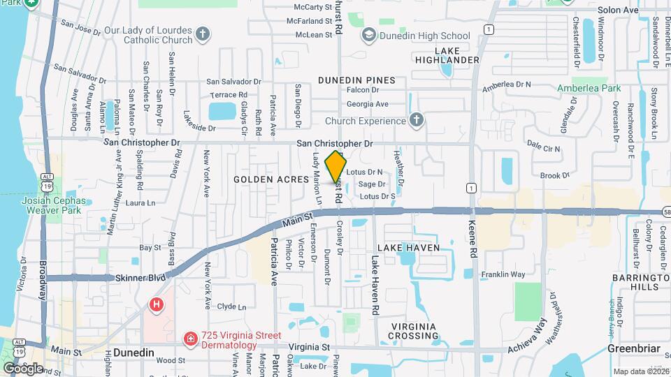 1268 Pinehurst Rd Map and Location Details