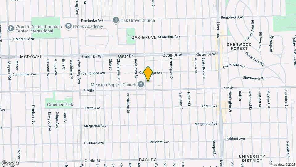 19140 Greenlawn St Map and Location Details