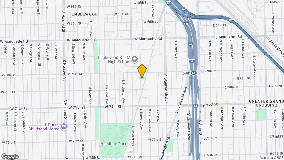 6927 S Harvard Ave Map and Location Details