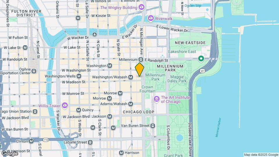 6 N Michigan Ave, Unit 909 Map and Location Details
