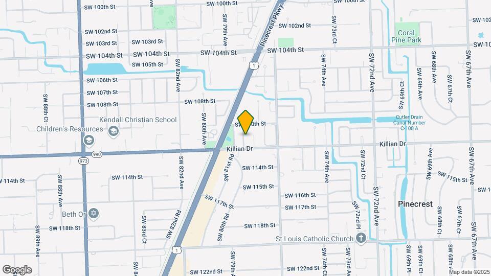 11111 SW 78th Ct Map and Location Details