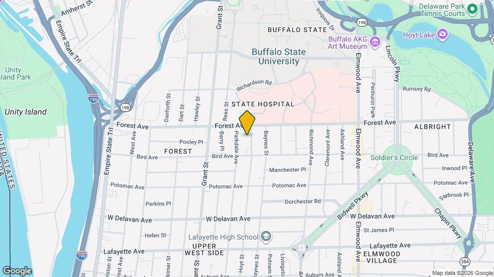 414 Hoyt St, Unit Lower Unit Map and Location Details