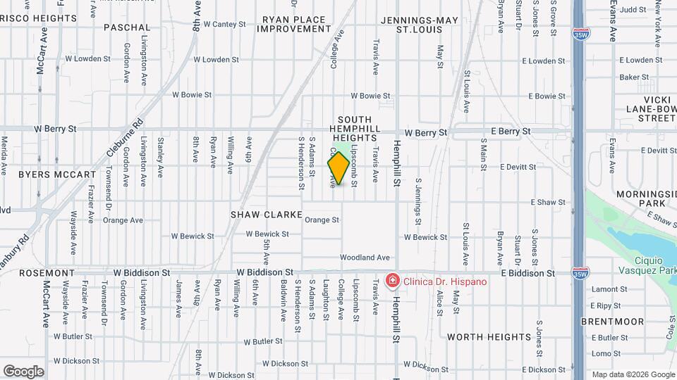 3233 College Ave Map and Location Details