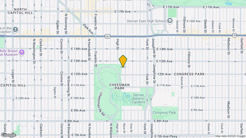 1245 Race St Map and Location Details