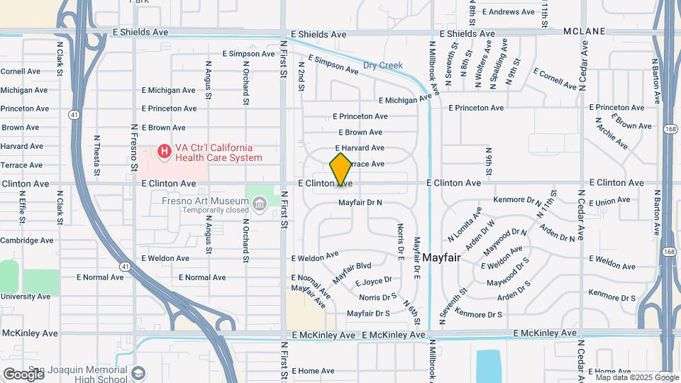 3350-3360 E Clinton Ave Map and Location Details