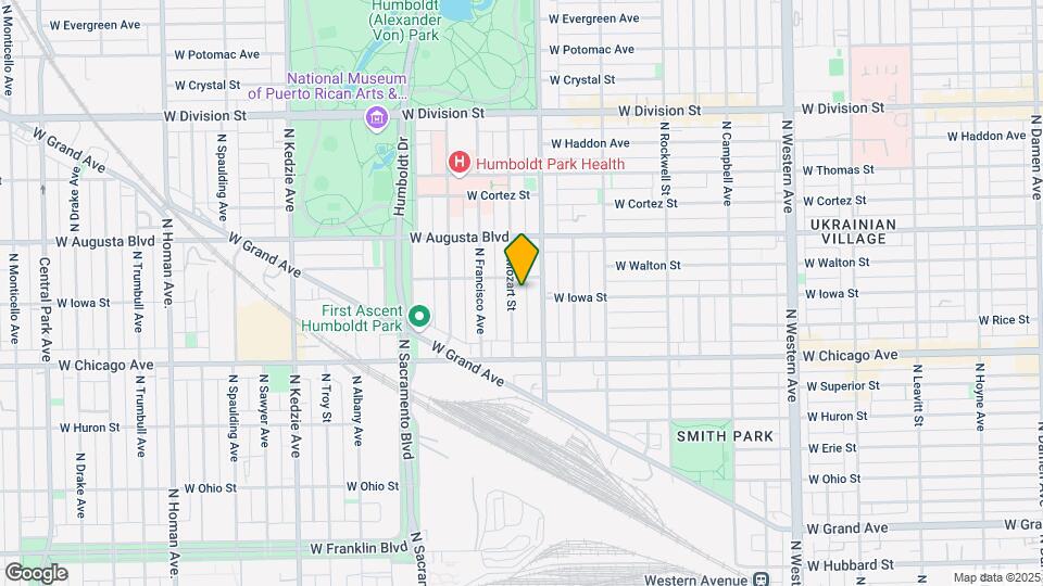 867 N Mozart St, Unit 2R Map and Location Details