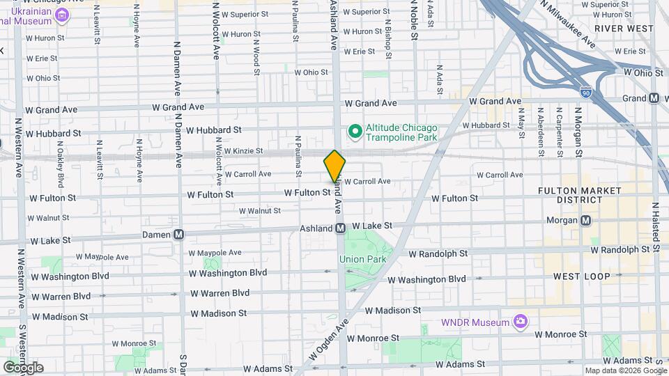 300 N Ashland Ave, Unit 2 Map and Location Details