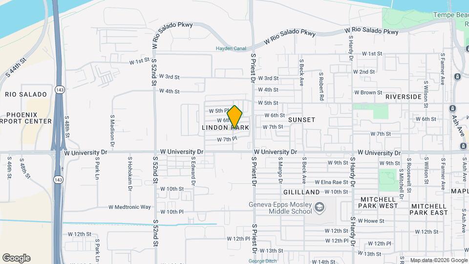 1439 W 7th St Map and Location Details