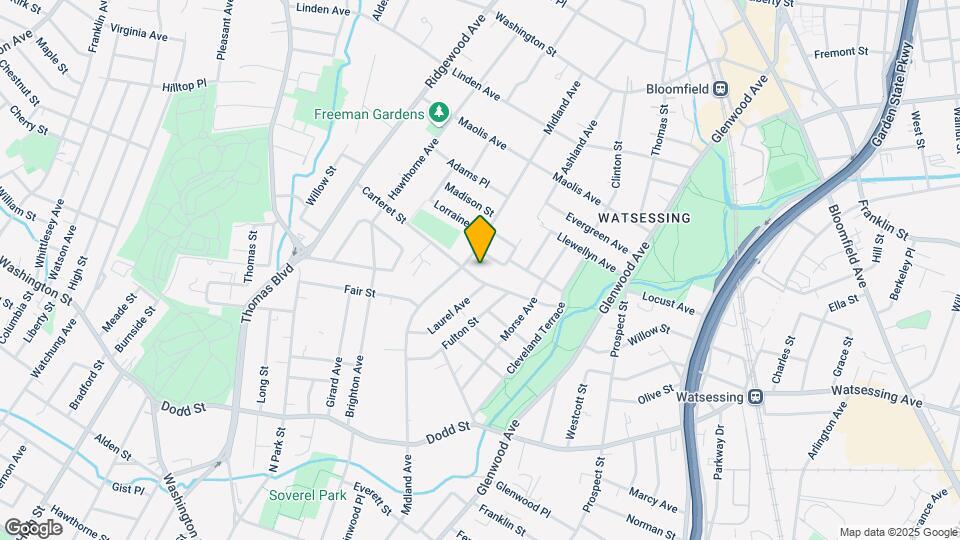 85 Carteret St Map and Location Details