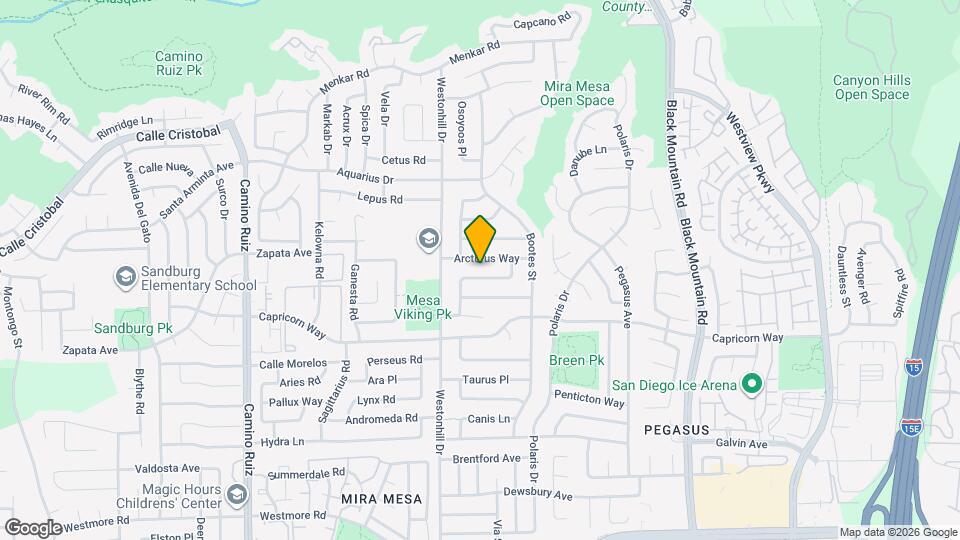 8834 Shaula Way Map and Location Details
