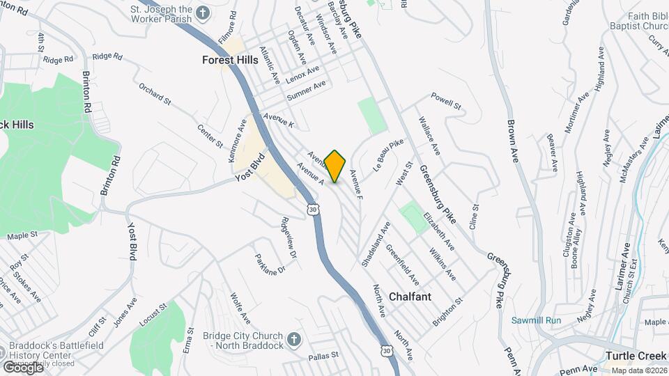 307 Avenue A Map and Location Details